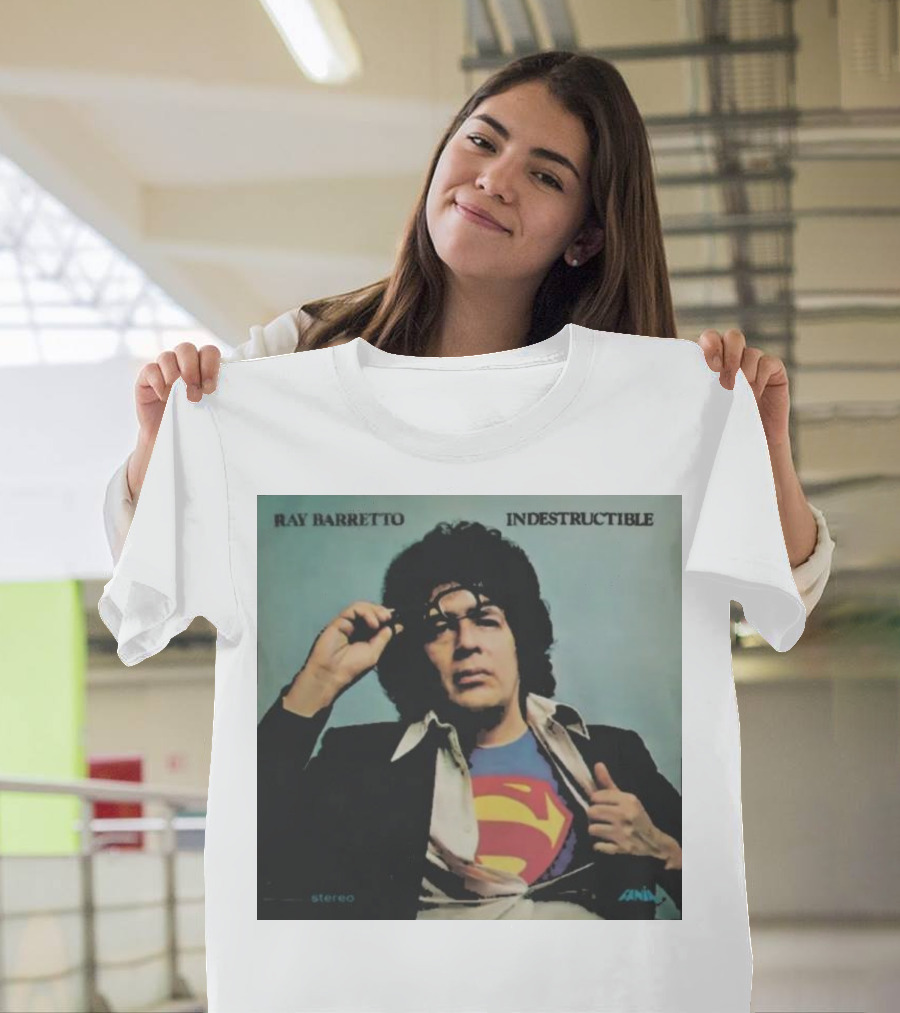 Ray Barretto Indestructible Superman Album Cover T-Shirt