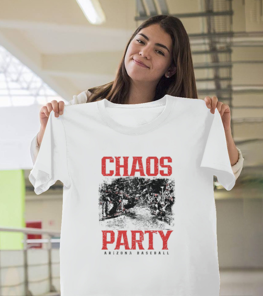 Chaos Party Arizona Baseball Rally Scene T-Shirt