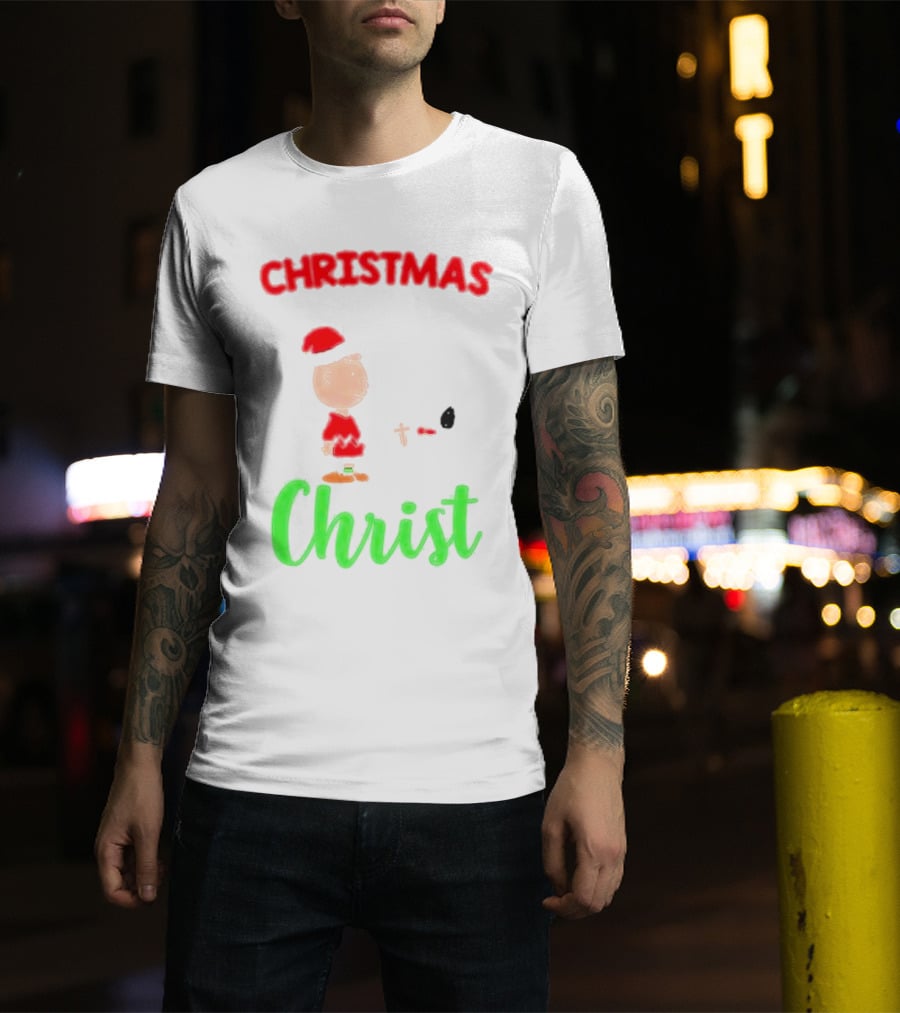 Charlie Brown Snoopy Christmas Christ T-Shirt