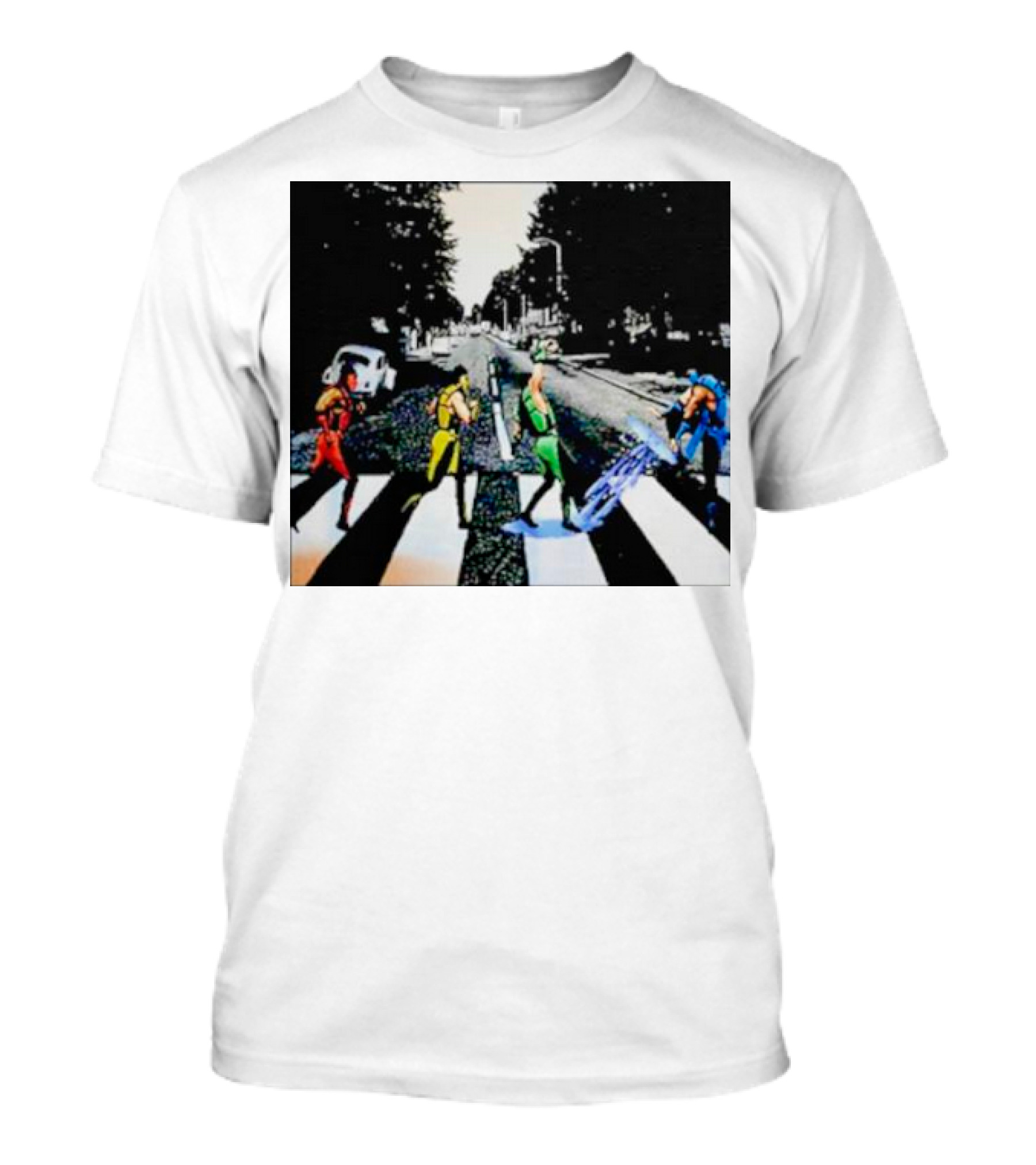 Mortal Kombat Characters Crossing Abbey Road T-Shirt