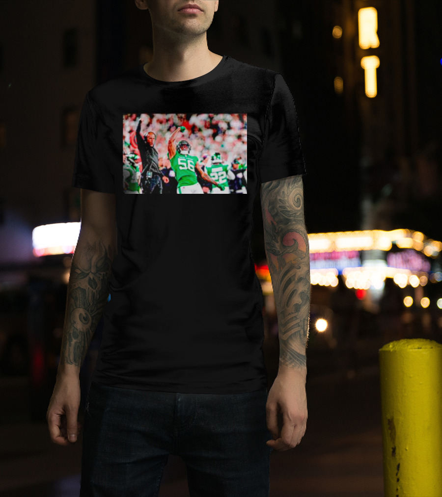 Quincy Williams And Rob Saleh New York Jets Victory T-Shirt