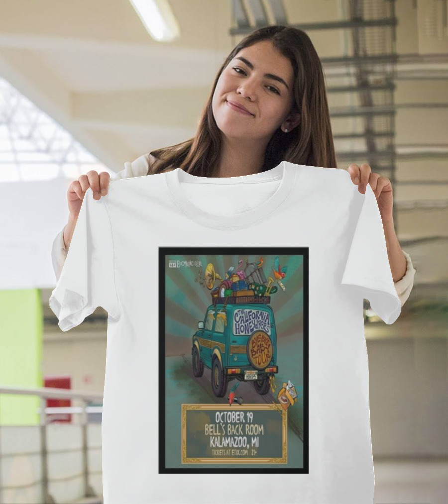 The California Honeydrops Big Bad Tour October 19 Bell's Back Room Kalamazoo MI T-Shirt