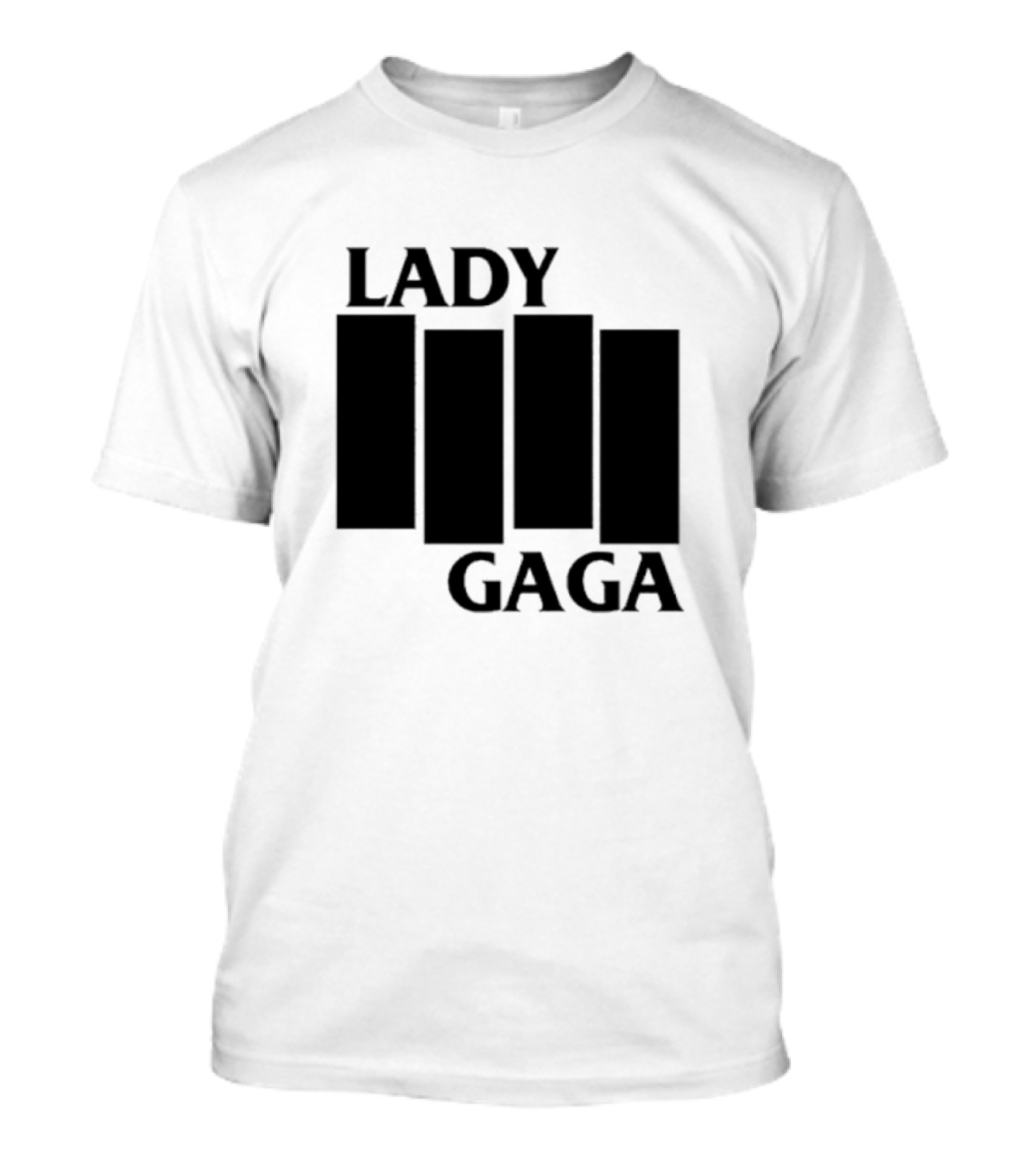 Lady Gaga Black Flag Bars T-Shirt