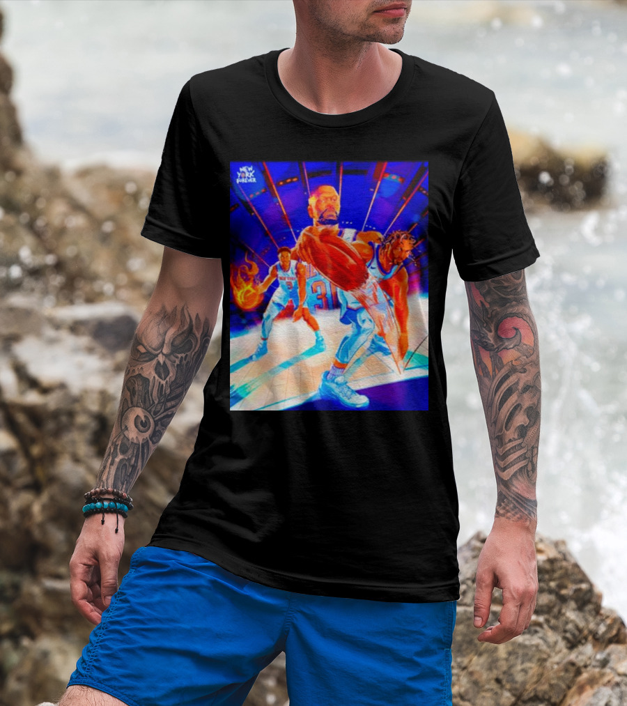 New York Forever Basketball Fireball Legends Stadium Action T-Shirt