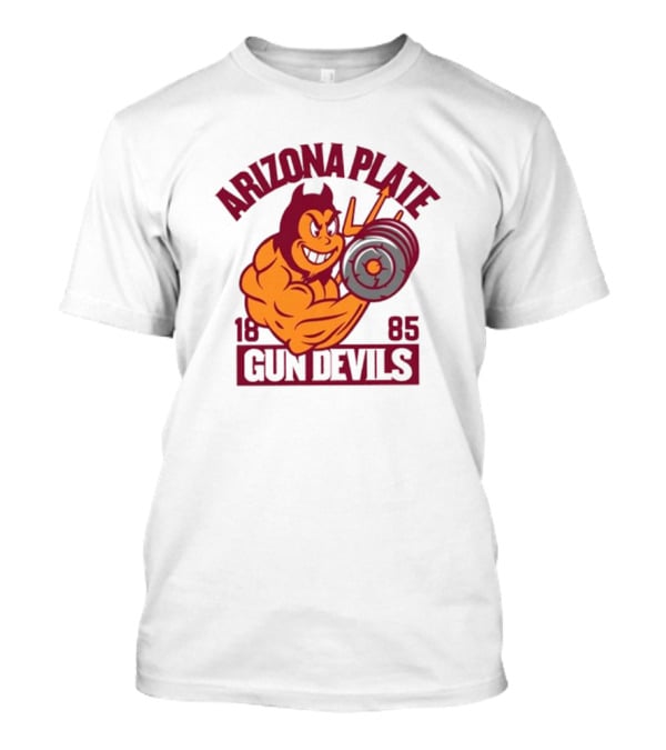 Arizona Plate 1885 Gun Devils Weightlifting Demon T-Shirt