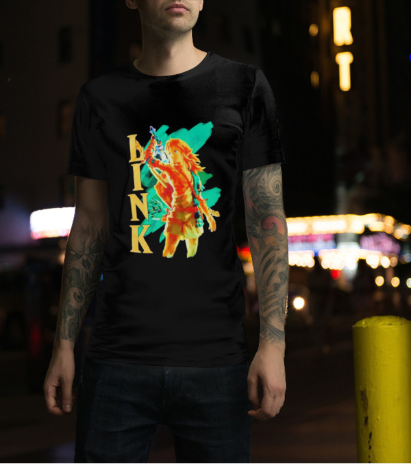 Nintendo The Legend Of Zelda Link Tears Of The Kingdom Green And Gold T-Shirt