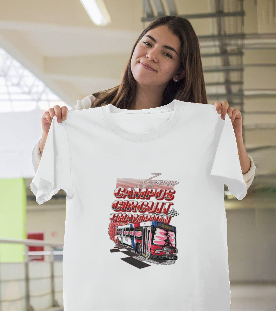 Zoomass Campus Circuit Champion Vintage Bus Racing T-Shirt