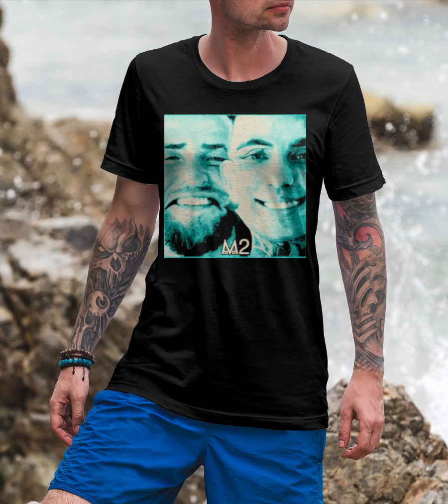 Mansionz M2 Album Cover Image With Smiling Duo T-Shirt