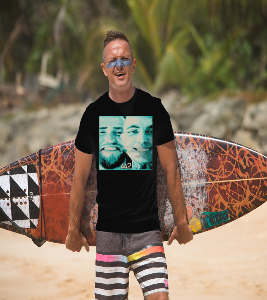 Mansionz M2 Album Cover Image With Smiling Duo T-Shirt