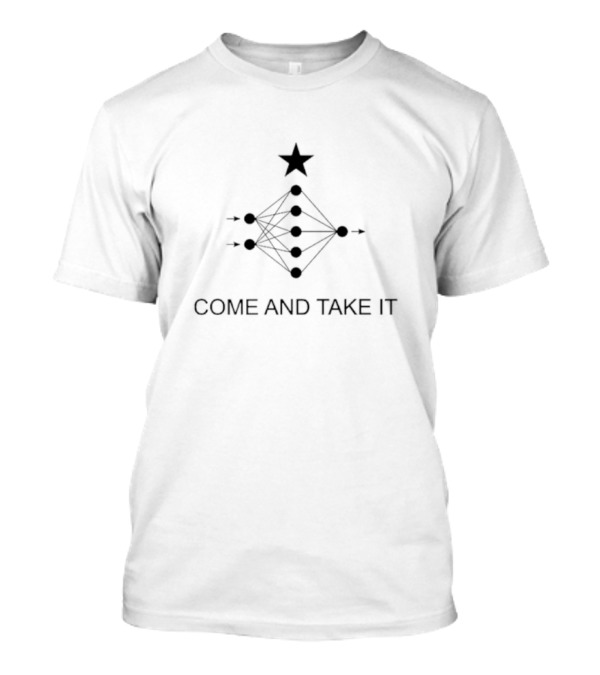 Neural Network Diagram Star Come And Take It T-Shirt