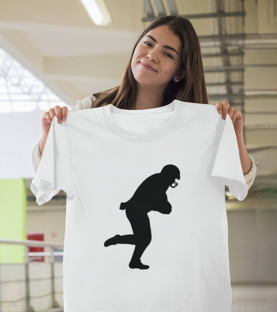 The Legend of the Cincy Hat Scamper Silhouette Football Player T-Shirt