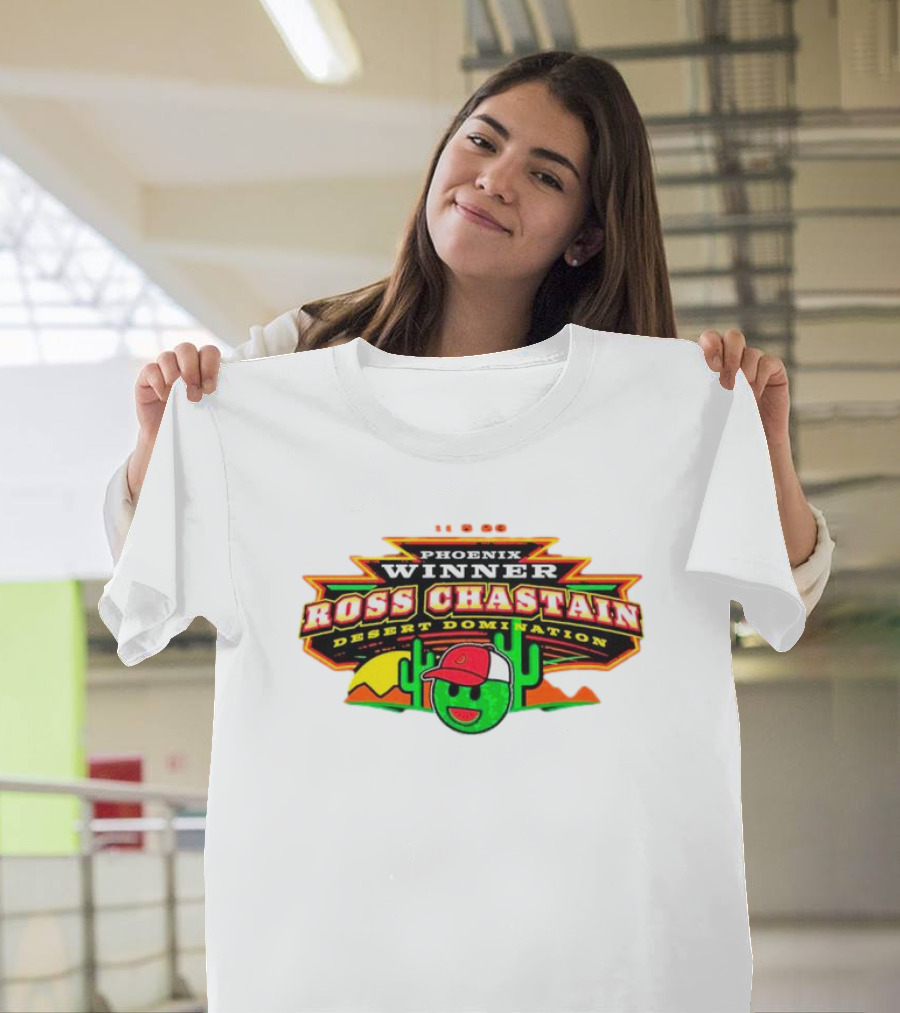 Phoenix Winner Ross Chastain Desert Domination 11.5.22 Cactus And Racing Helmet T-Shirt