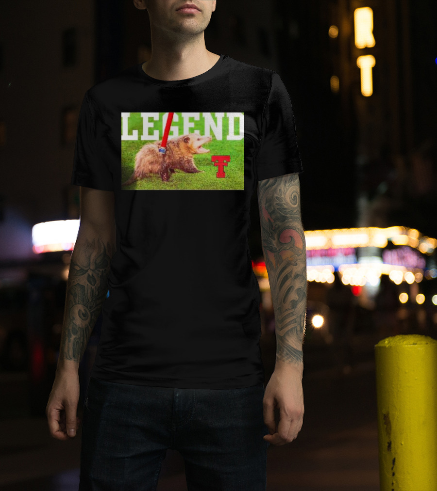 Opossum Legend Texas Tech Football T-Shirt