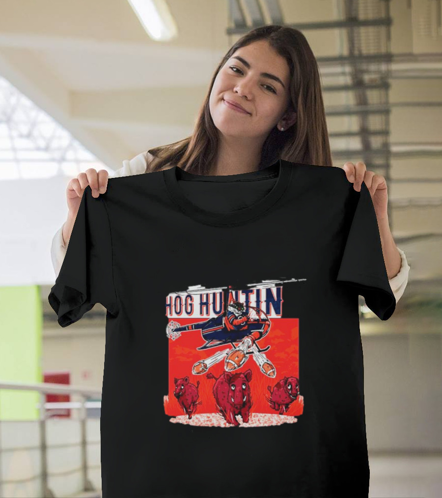 Auburn Tigers Hog Huntin vs. Arkansas Razorbacks Football Showdown T-Shirt
