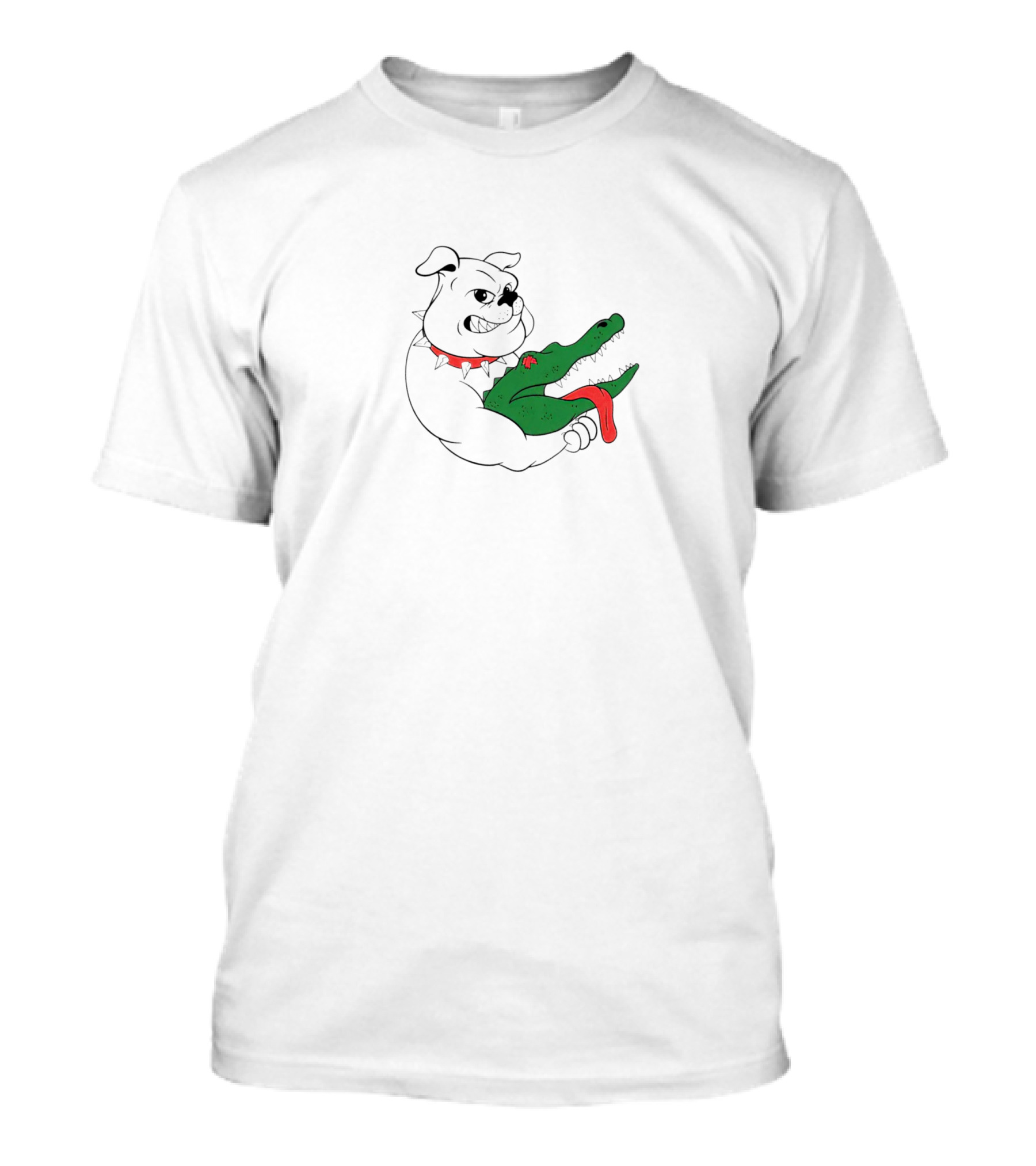 Choke-Out Ga Bulldog Holding Crocodile T-Shirt