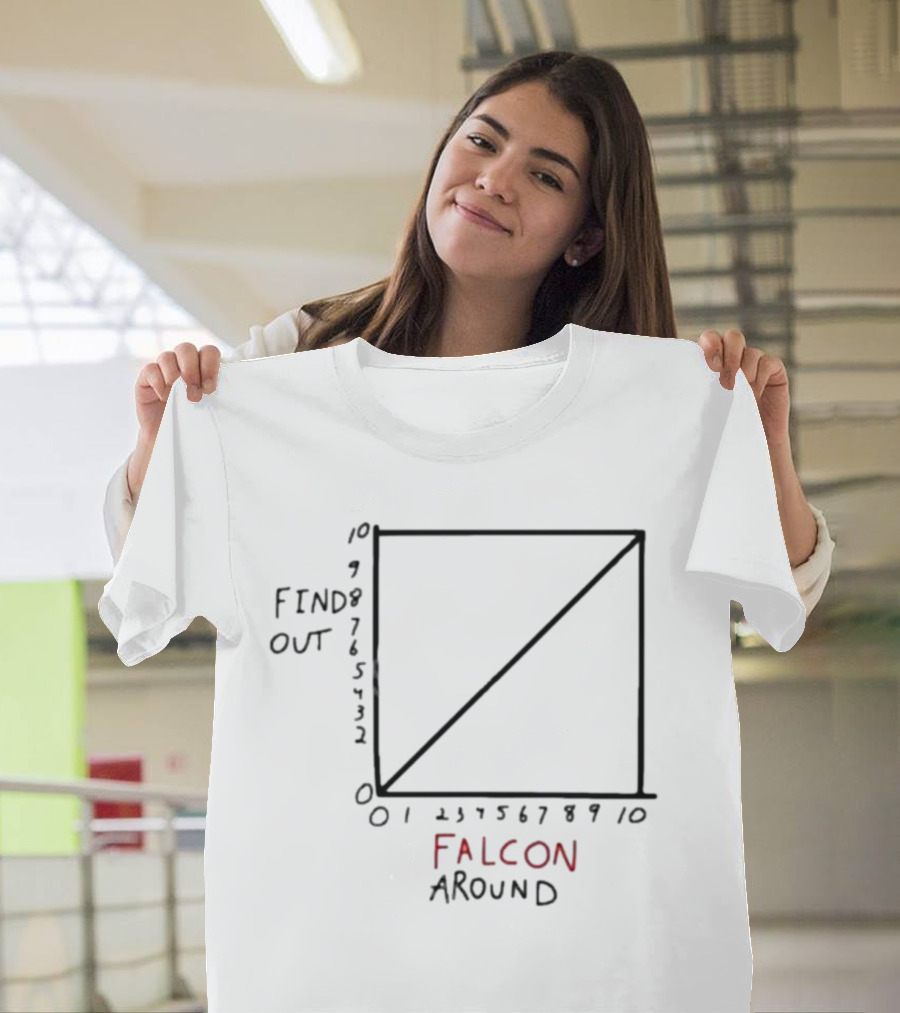 Atlanta Falcons Falcon Around Find Out Diagram Analysis Chart T-Shirt