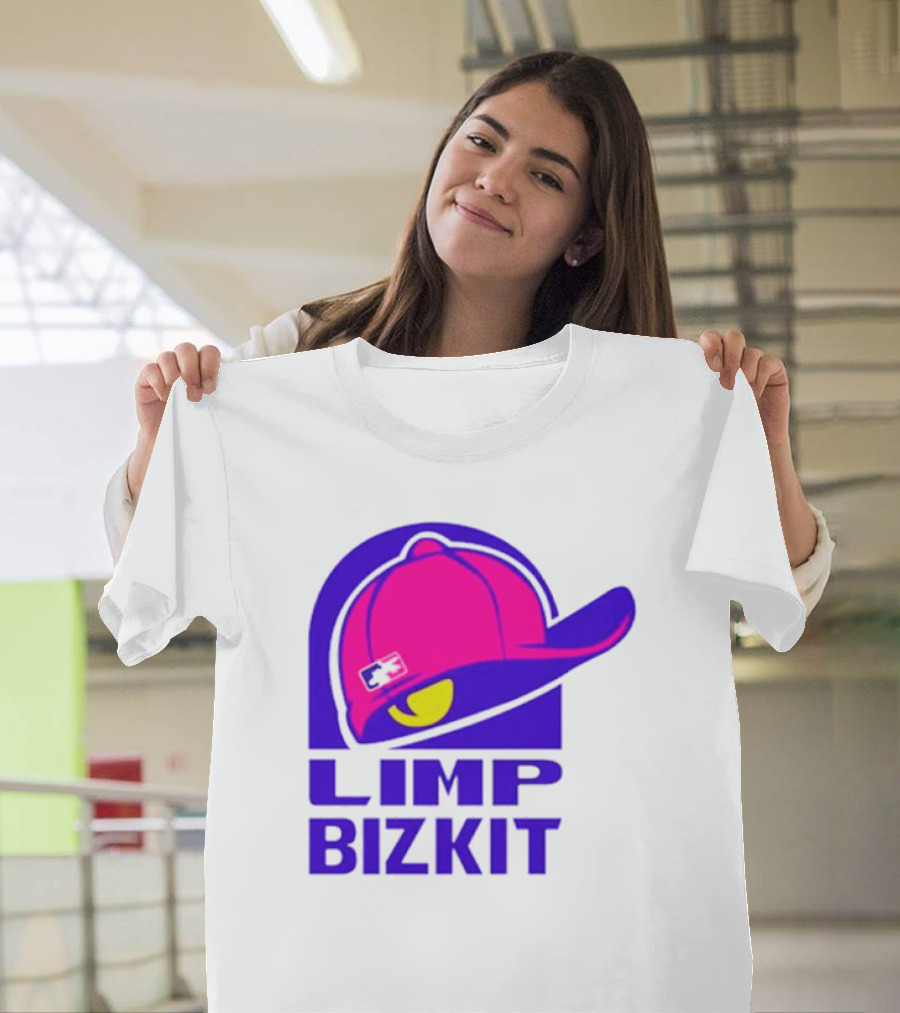 Limp Bizkit Logo with Pink Hat and Taco Bell T-Shirt