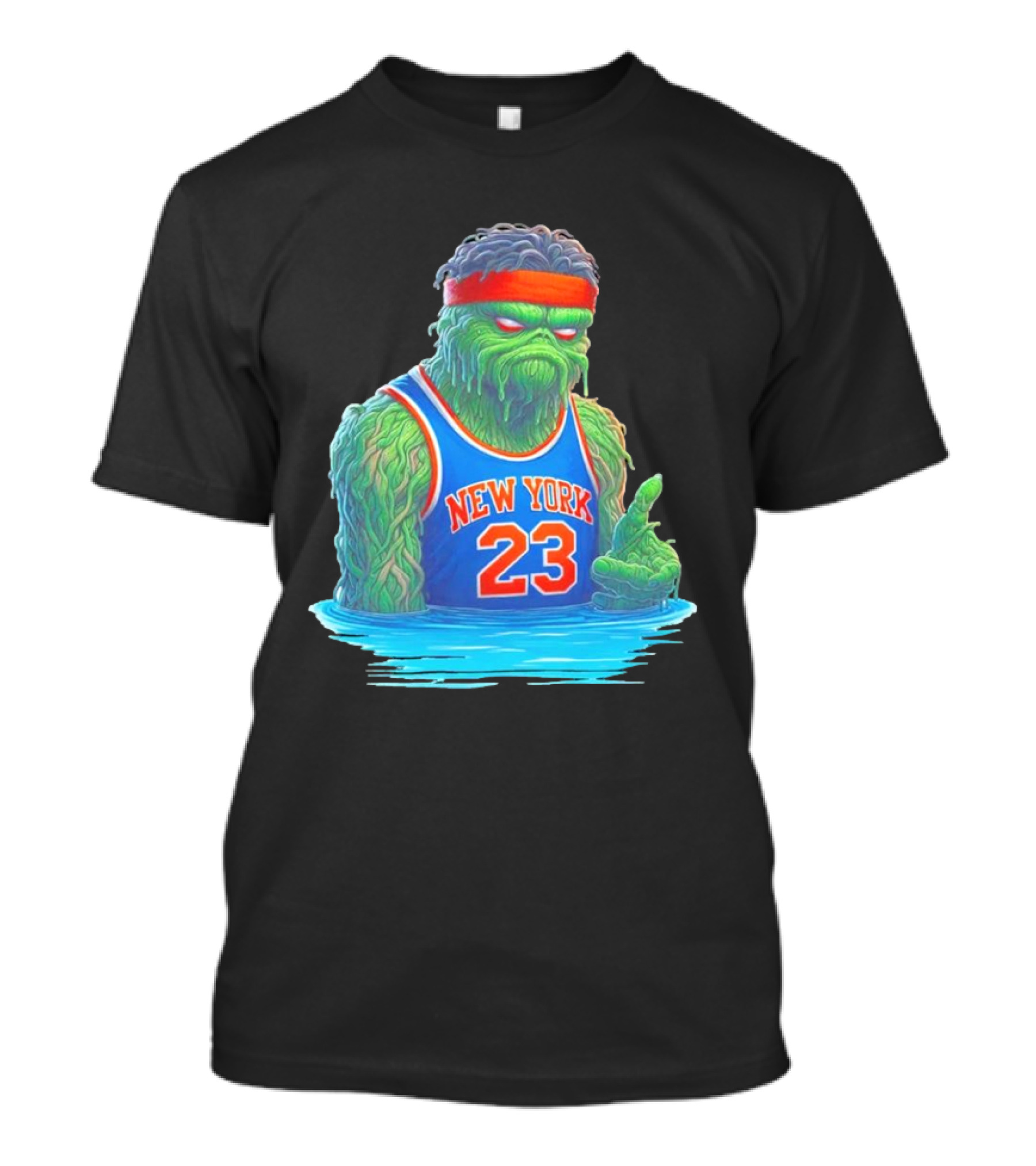 Mitchell Robinson New York Knicks Blockness Monster 23 Iconic Monster T-Shirt