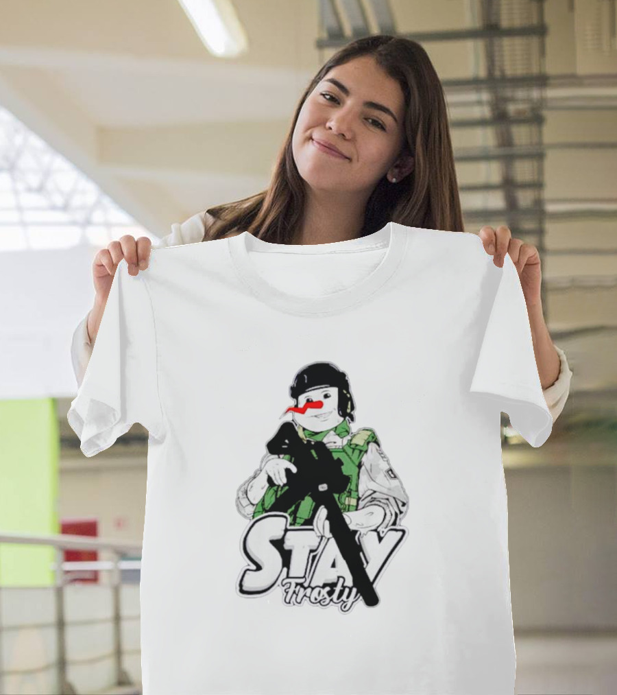 Stay Frosty Snowman Army T-Shirt