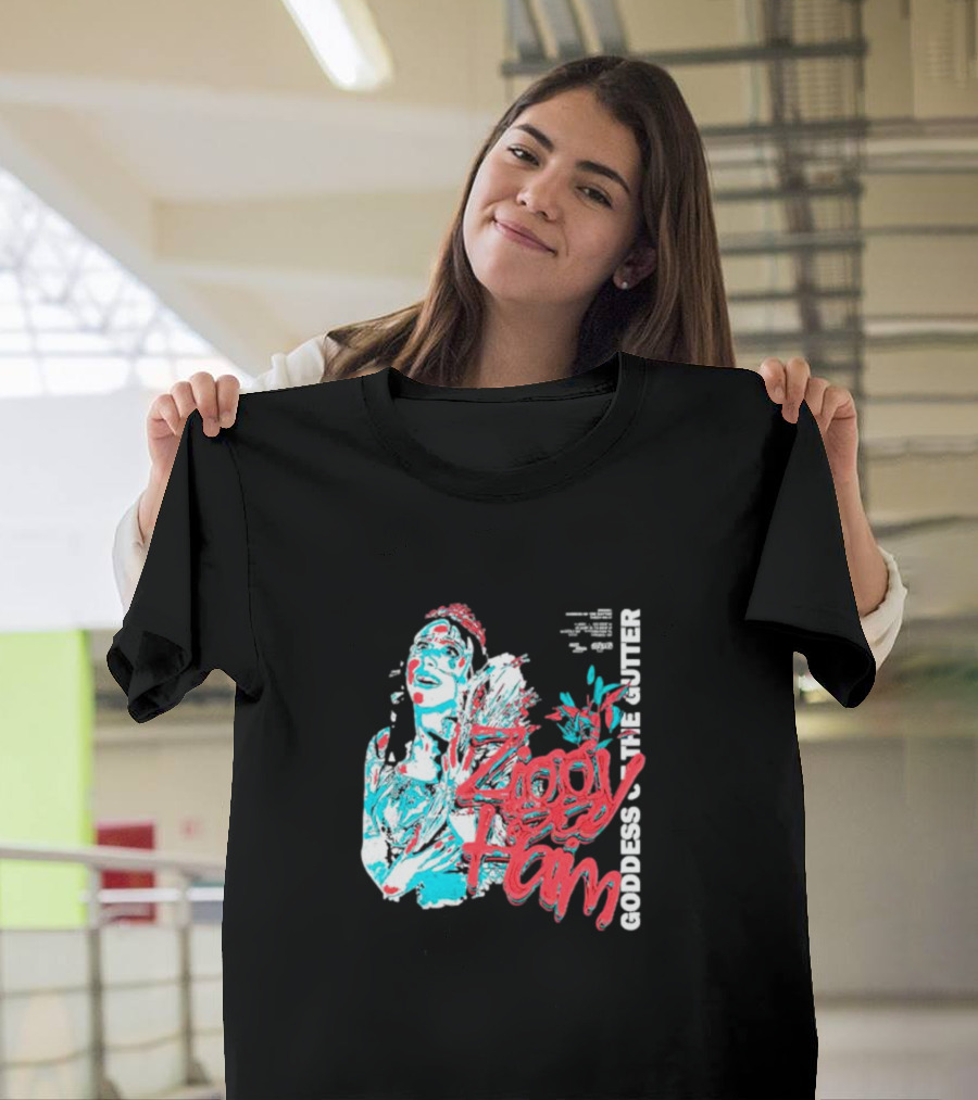 Ziggy Haim Goddess of the Gutter Vibrant Portrait Style Iconic T-Shirt