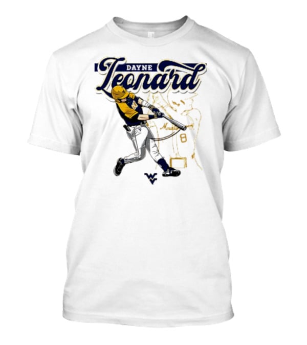 Dayne Leonard West Virginia University Baseball Player T-Shirt
