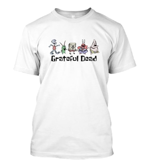 Grateful Dead Spongebob Bikini Bottom Characters T-Shirt