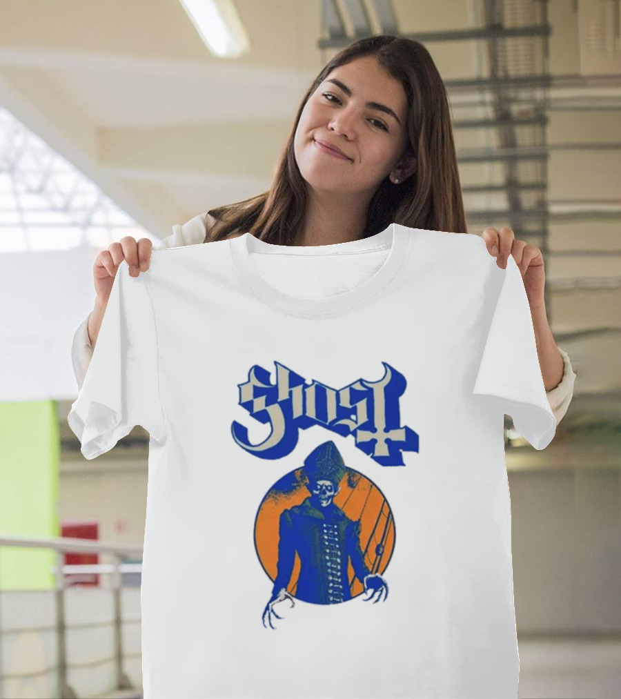 Ghost Band Blue Orange Skeleton Clown Raglan T-Shirt