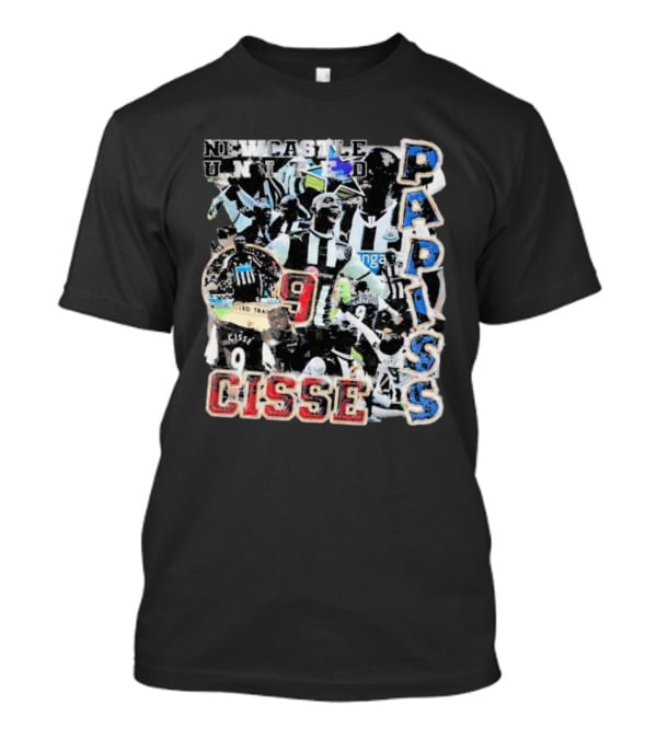 Newcastle United Papiss Cisse 9 Football Celebration Collage T-Shirt