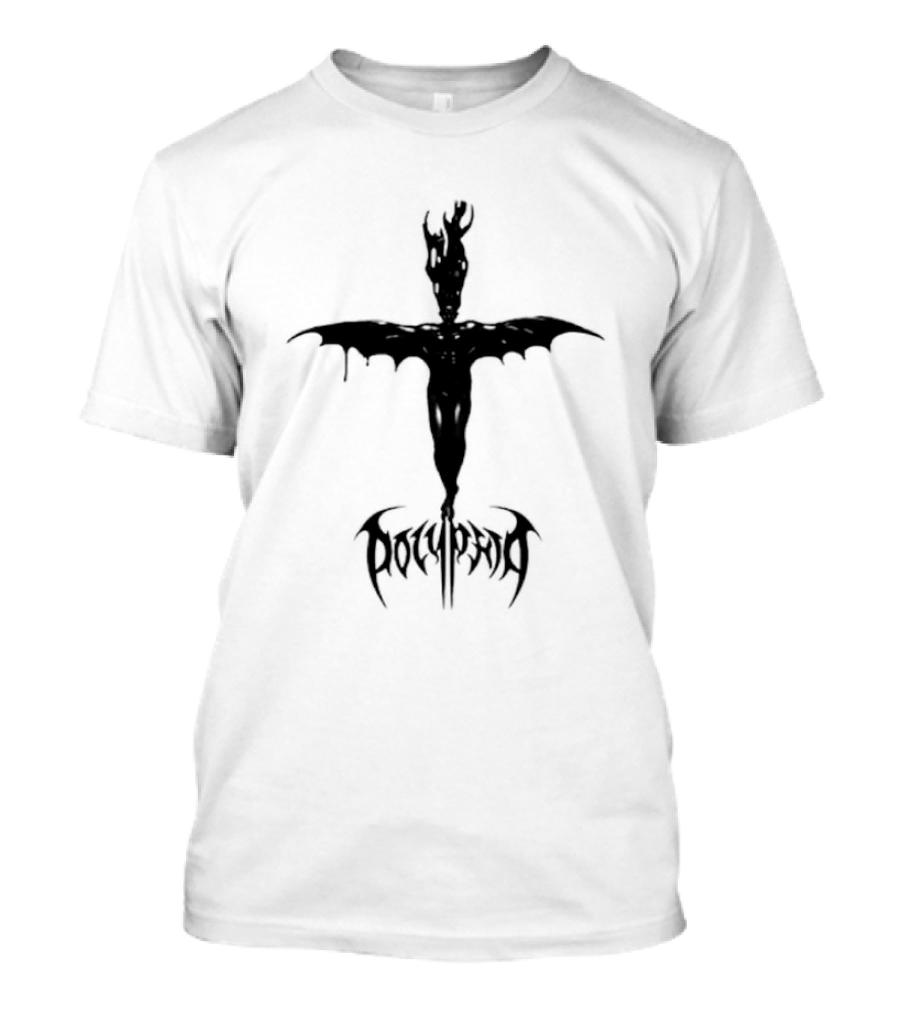 Polyphia Hellspawn Dark Figure With Wings And Horns T-Shirt