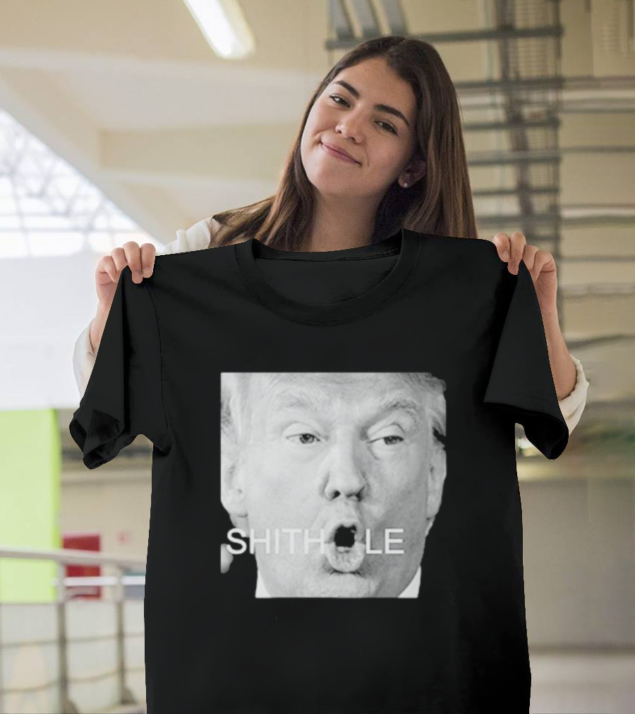 Donald Trump Shithole Portrait T-Shirt