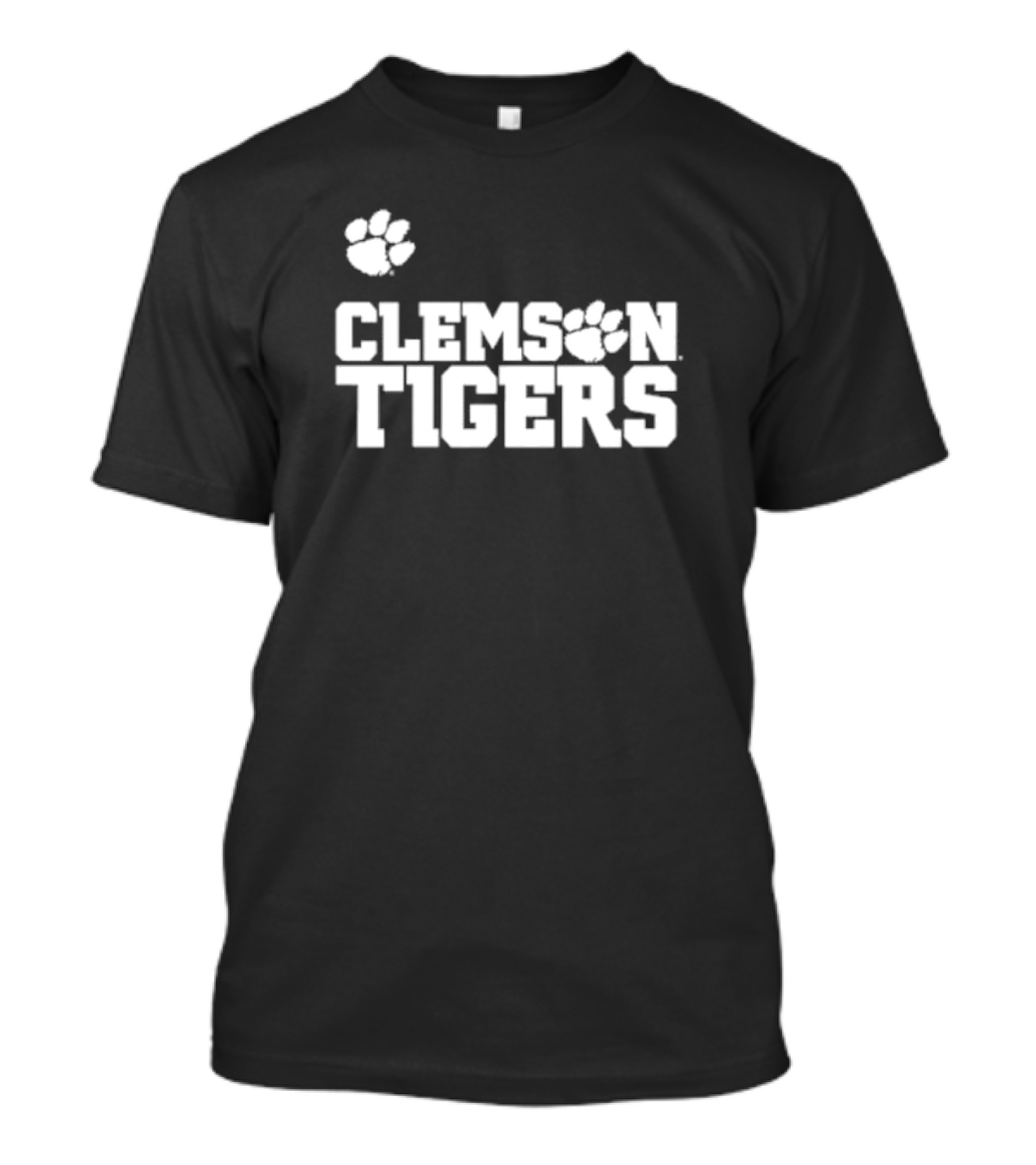 Sam Howell Wearing Clemson Tigers Paw T-Shirt