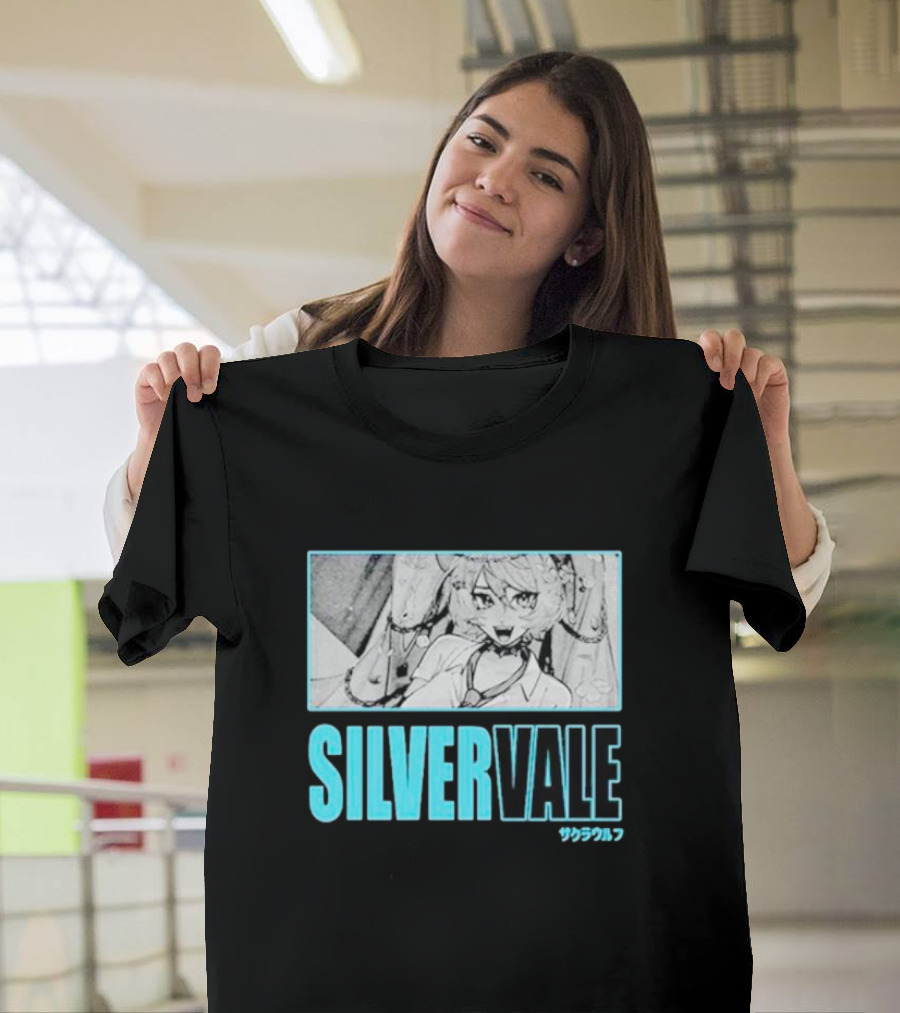 Silvervale サクラワルフ Vintage Manga Style Polaroid T-Shirt