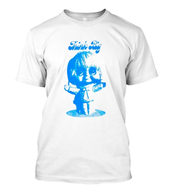 Think Big Blue Figurine With Large Eyes T-Shirt