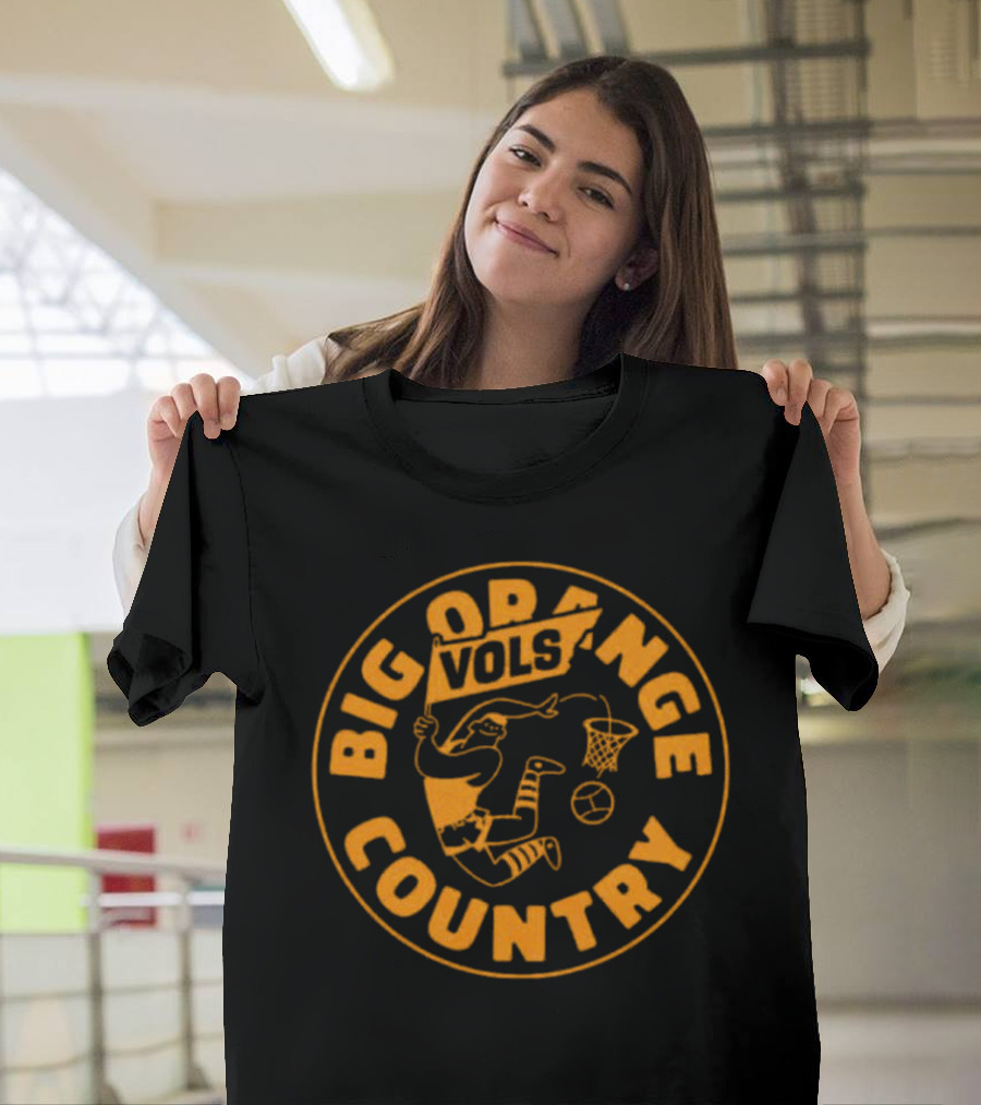 Big Orange Country Vols Vintage Basketball T-Shirt