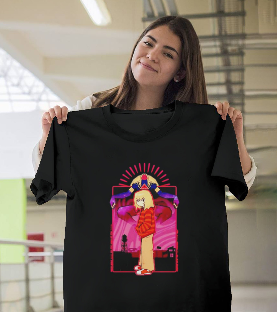 Rory Soul Survivor Animation Character with Oversized Hoodie and Cosmic Creature T-Shirt