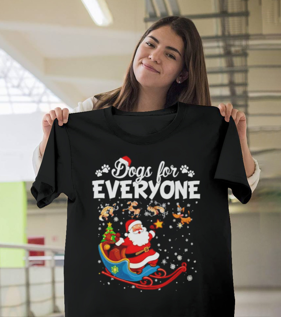 Dogs for Everyone Santa Claus Sled T-Shirt