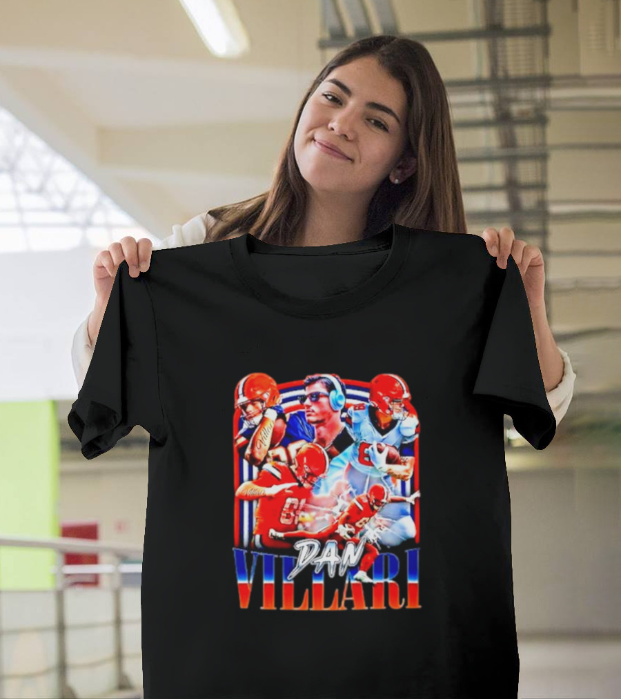 Syracuse University Dan Villari Football Action Collage T-Shirt