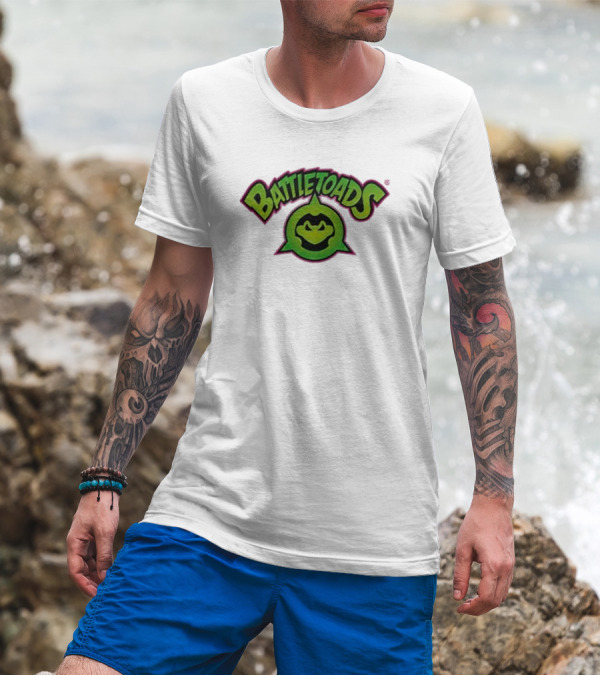Battletoads Green Logo Frog Emblem T-Shirt