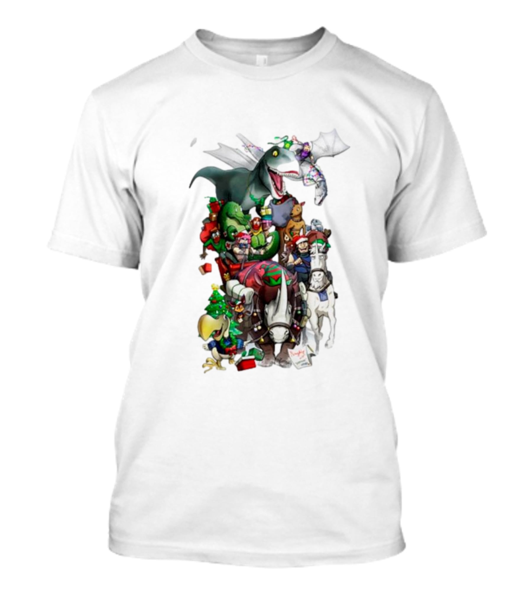 A Very Neebs Christmas Adventurous Dragon Holiday T-Shirt