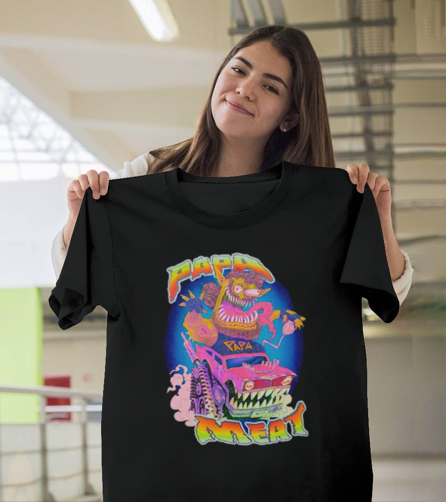 Papa Meat Wild Drive Monster Car Fantasy T-Shirt