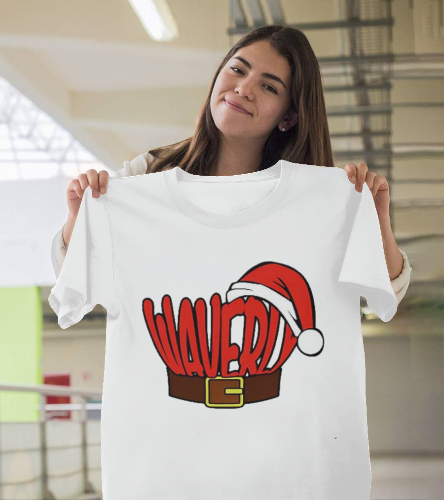 Waverly Christmas Santa Hat with Belt T-Shirt