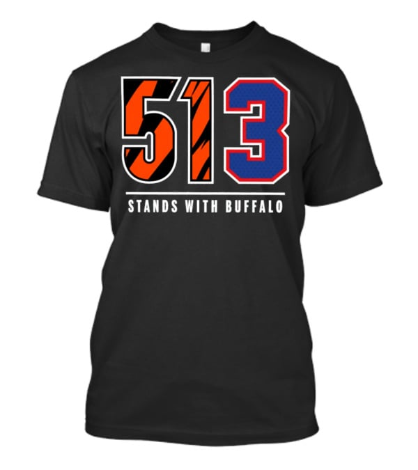 Bengals 513 Stands With Buffalo Football Solidarity T-Shirt