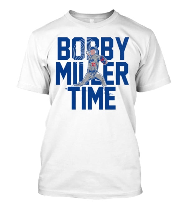 Bobby Miller Time Baseball Player Number 70 Dodgers Pitcher T-Shirt