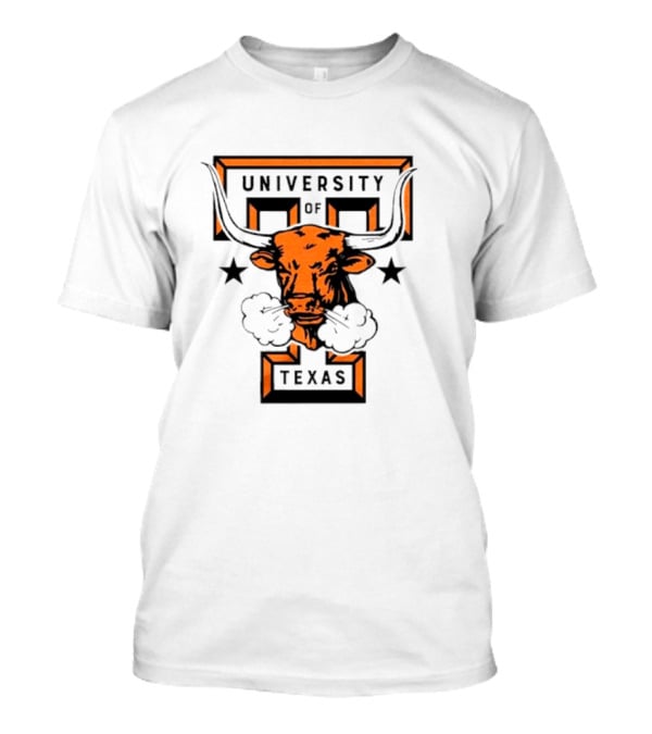 University Of Texas Longhorn Monogram Smoky Bull T-Shirt