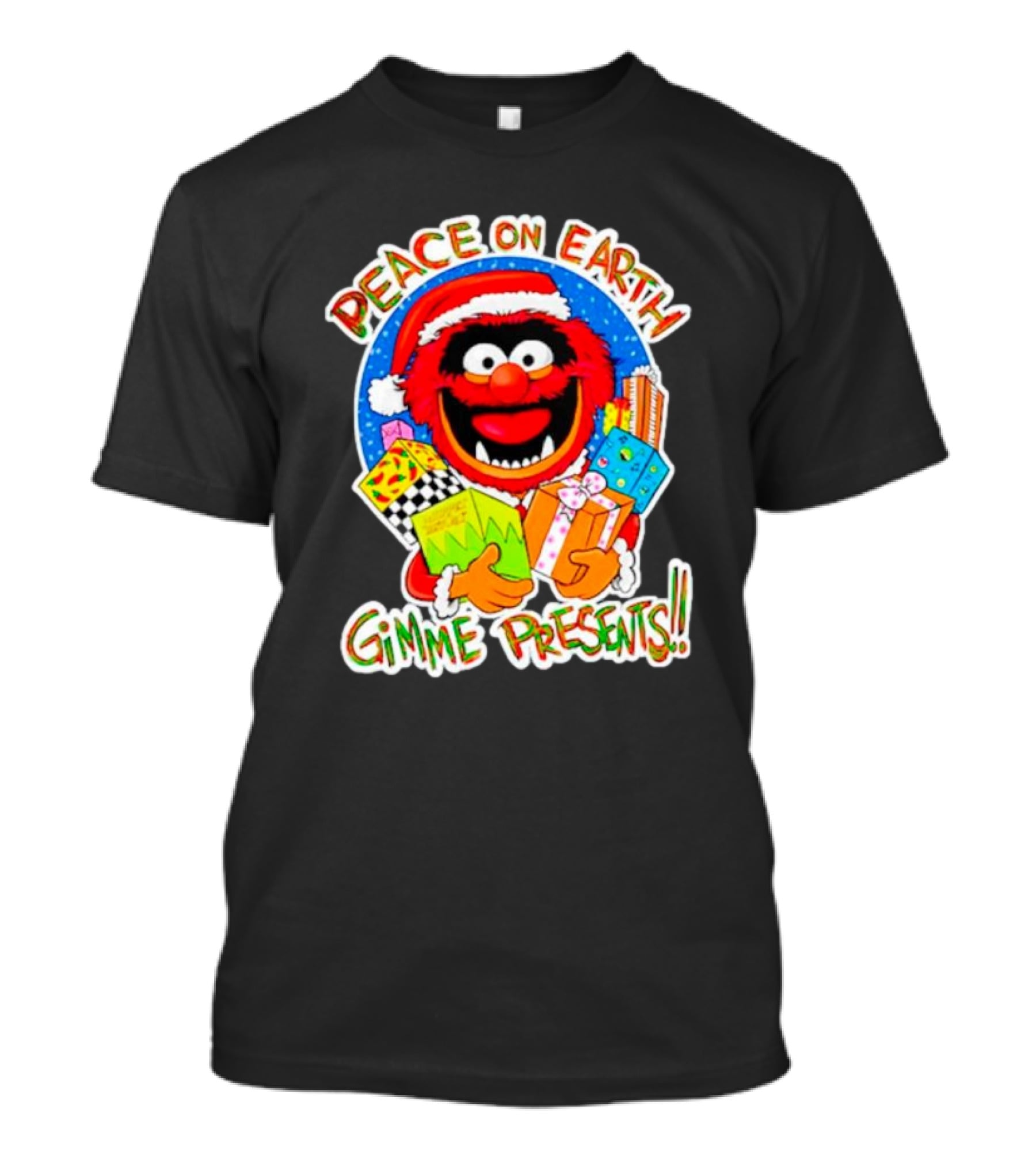 Peace On Earth Gimme Presents Muppets Santa T-Shirt