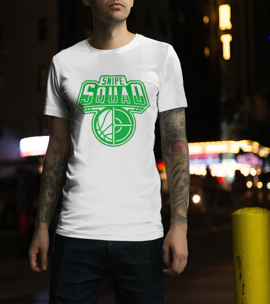Boston Celtics Snipe Squad Basketball Crosshair T-Shirt