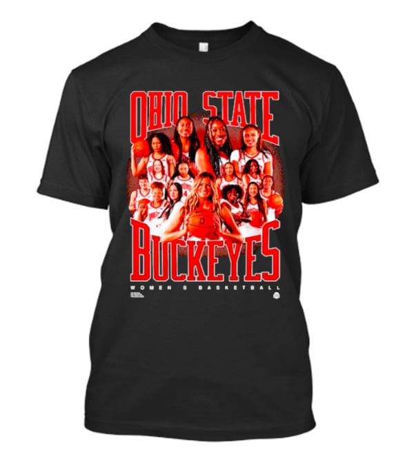Ohio State Buckeyes Women's Basketball Team Players Group Photo T-Shirt