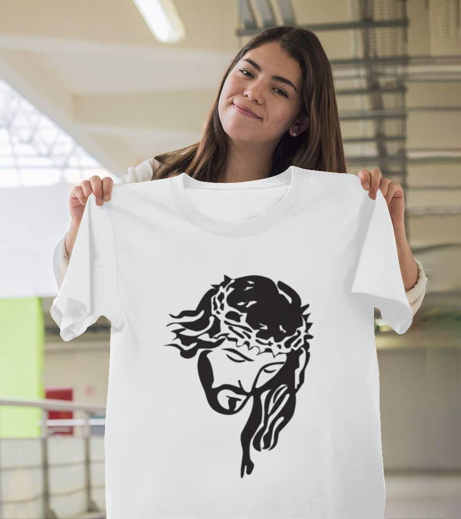Jesus Christ Crown Of Thorns Christian T-Shirt