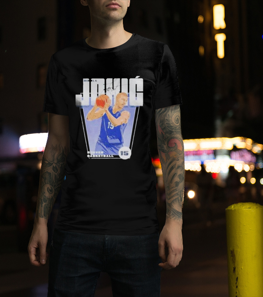 Nikola Jokic 15 Denver Basketball Premiere T-Shirt