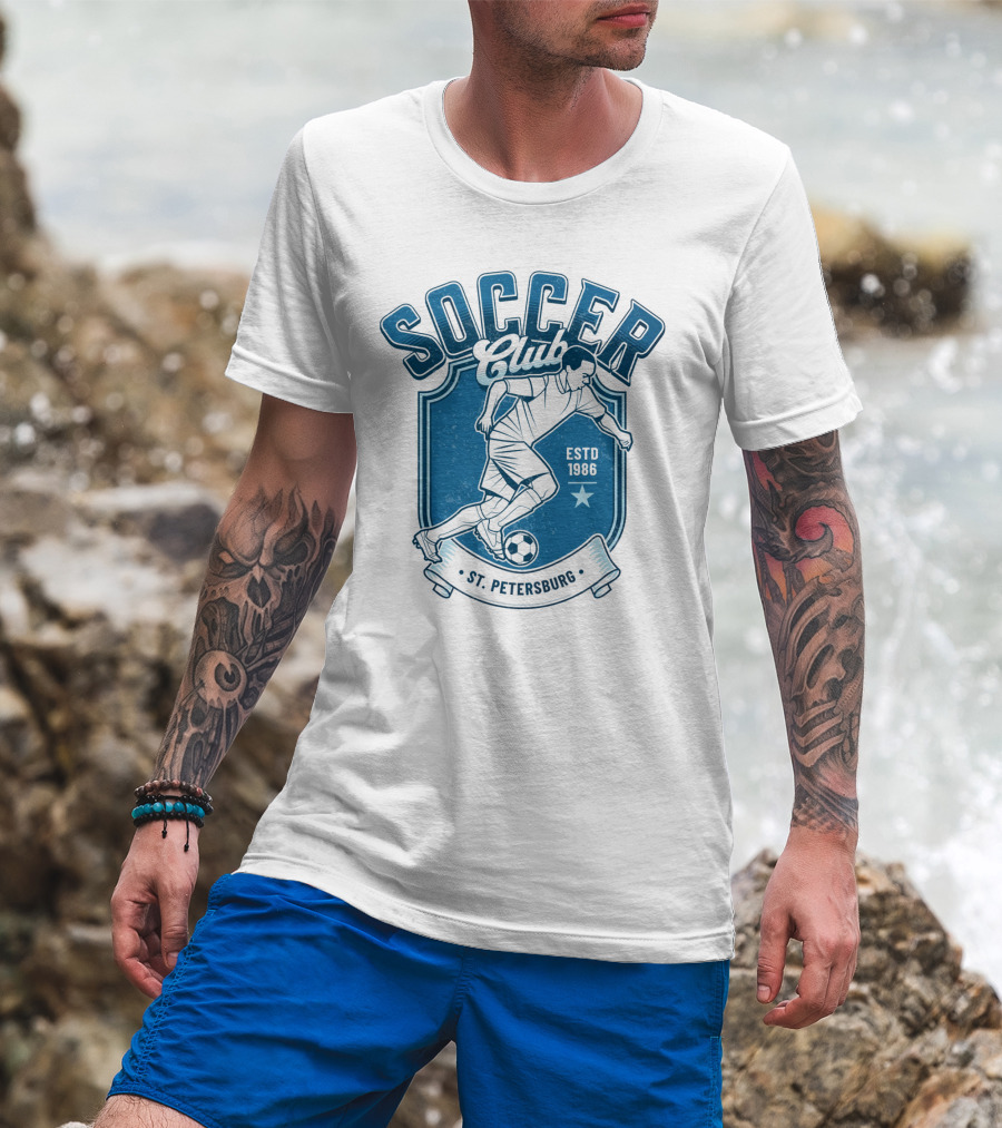 Soccer Club St. Petersburg ESTD 1986 T-Shirt